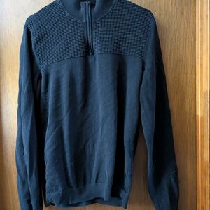 Alfani Men's Black Zip-Up Sweater